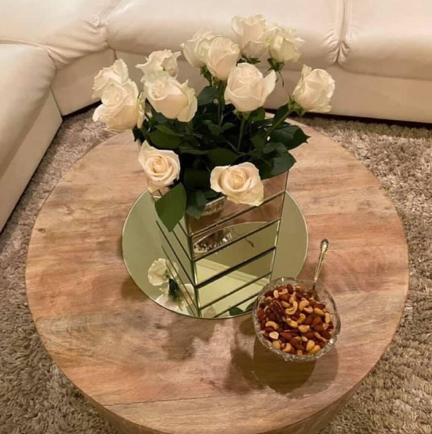 Tip for Today: Look around your home and utilize pieces that are special to you for something they may not be intended for, like this beautiful trash can I’m using as a vase. Lovely, don’t you think?!