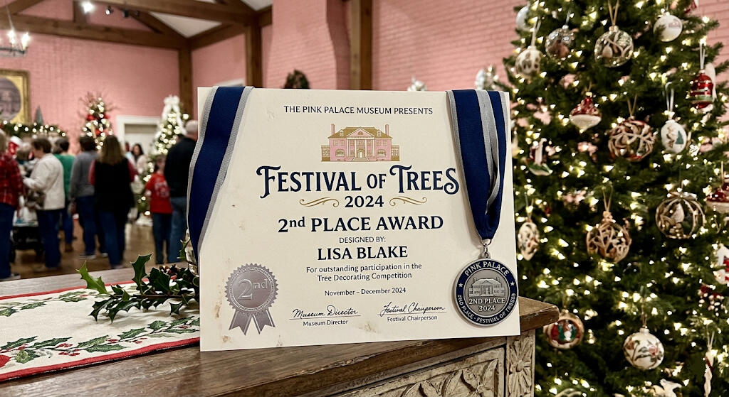 2024 Festival of Trees - Pink Palace - 2nd Place Award