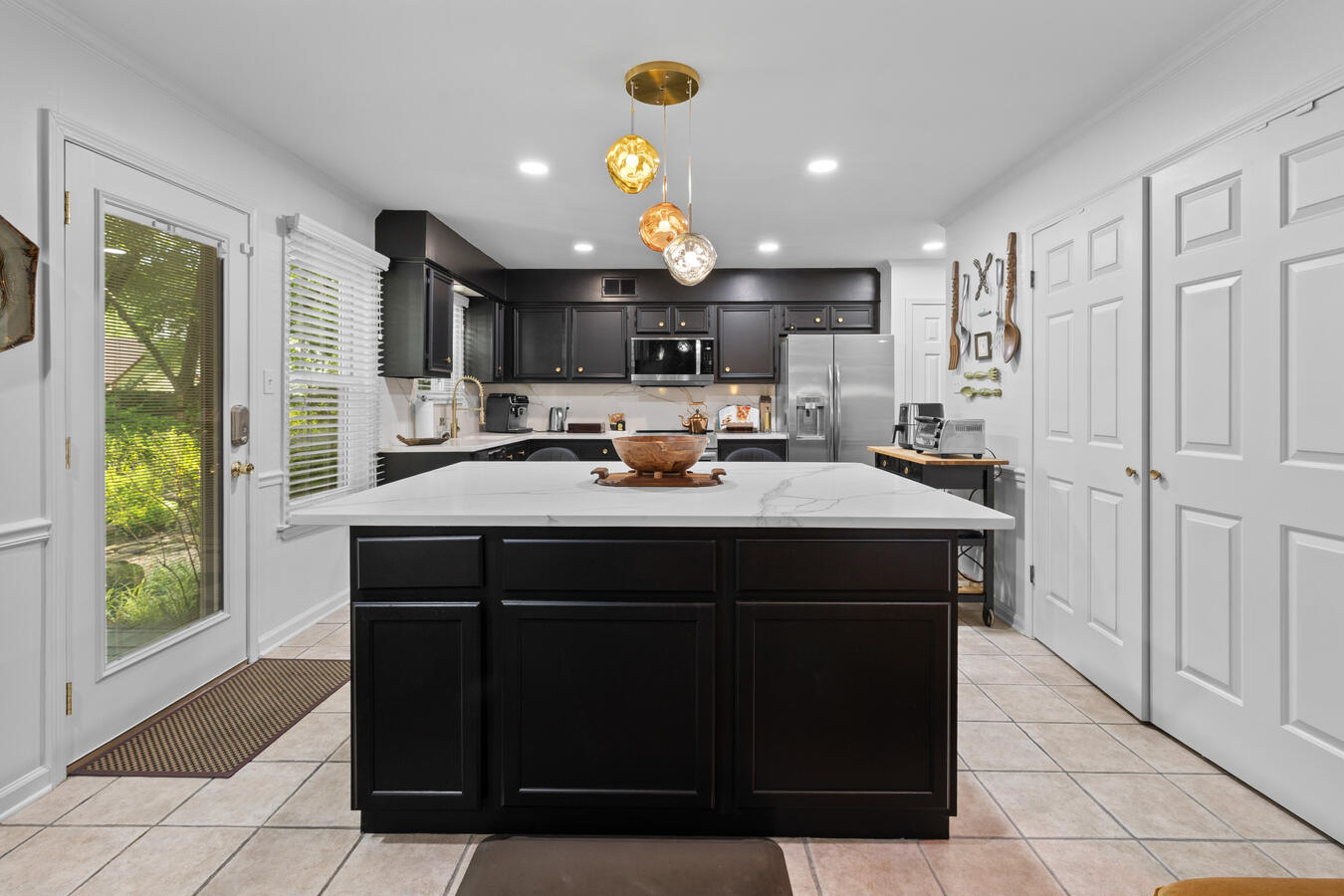 Spacious kitchen layout